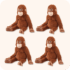 Punch Monkey Plush 4PCS
